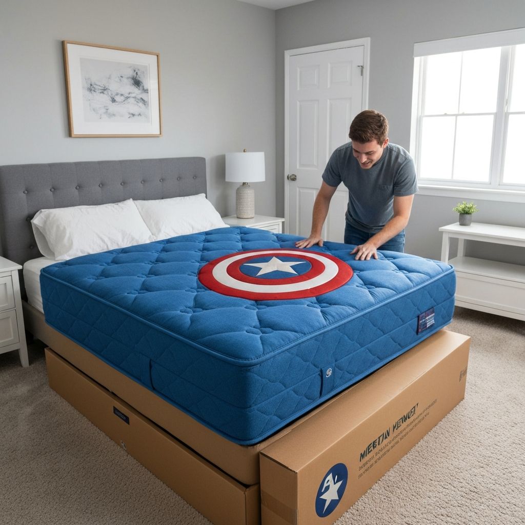 Unboxing the Captain America Shield Comfort Mattress
